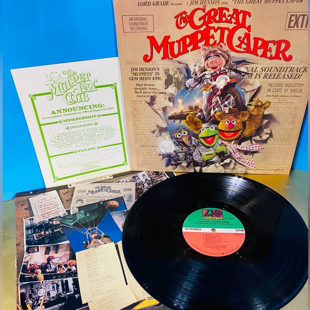 Sesame Street The Great Muppet Caper 1981 Vinyl Record 12” Jim Henson’s Muppets